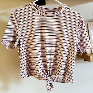 💛🖤❤ Crop top t shirt  ❤🖤💛